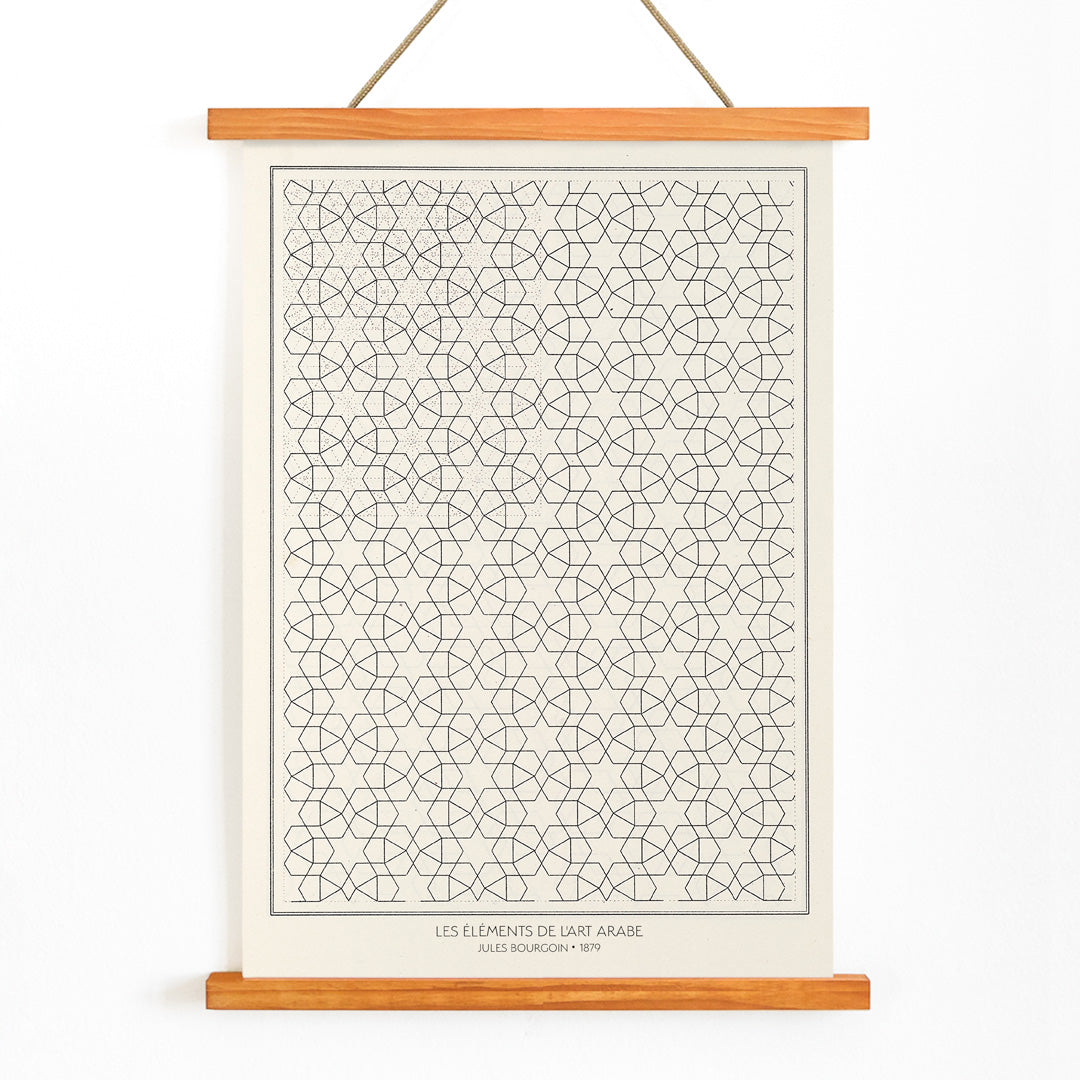 , with wooden magnetic frame on white background