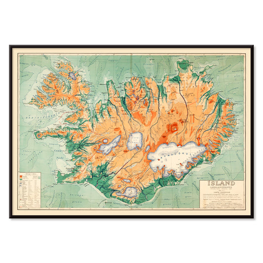 , with black aluminium frame on white background