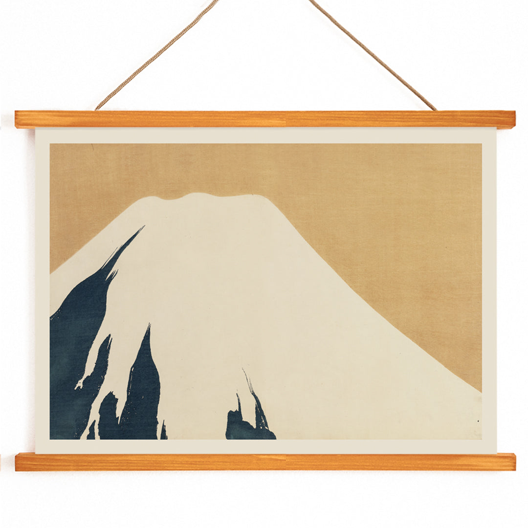 , with wooden magnetic frame on white background