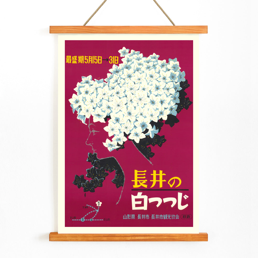 , with wooden magnetic frame on white background