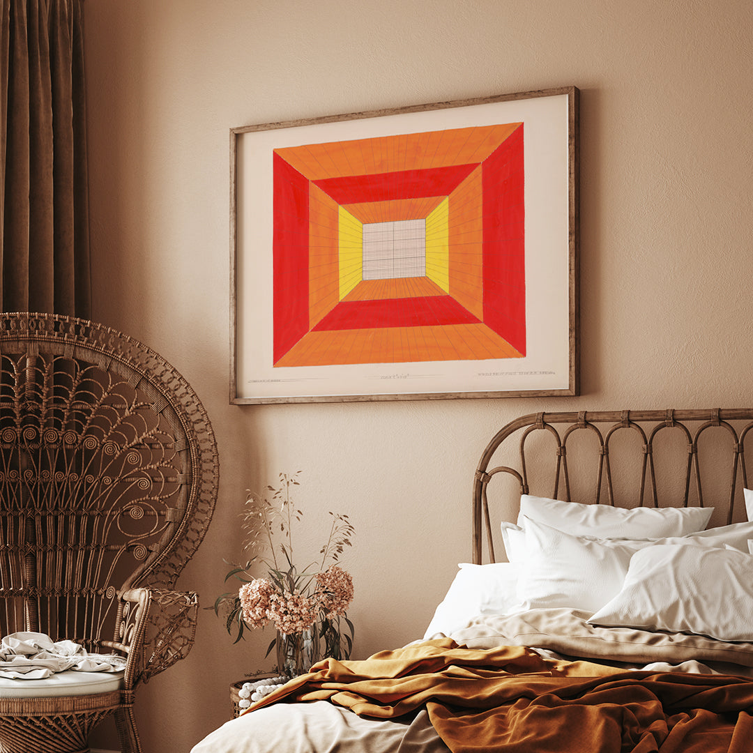 , framed and displayed in home decor