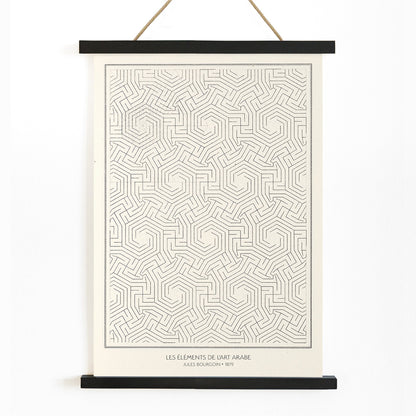 , with wooden magnetic frame on white background