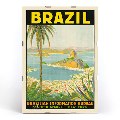 , framed and displayed in modern living room decor