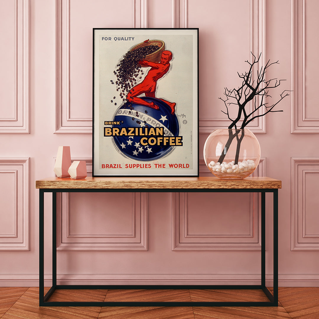 , framed and displayed in home decor