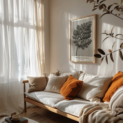 , framed and displayed in home decor