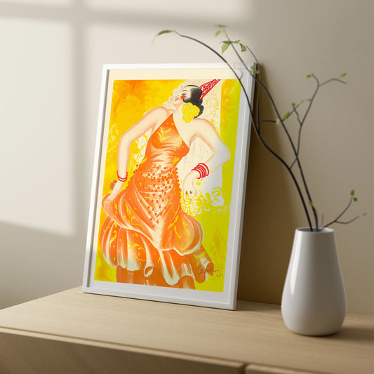 , framed and displayed in home decor