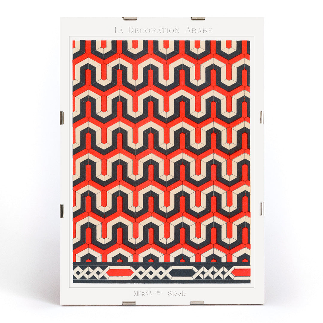 , framed and displayed in modern living room decor