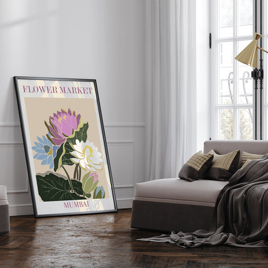 , framed and displayed in home decor