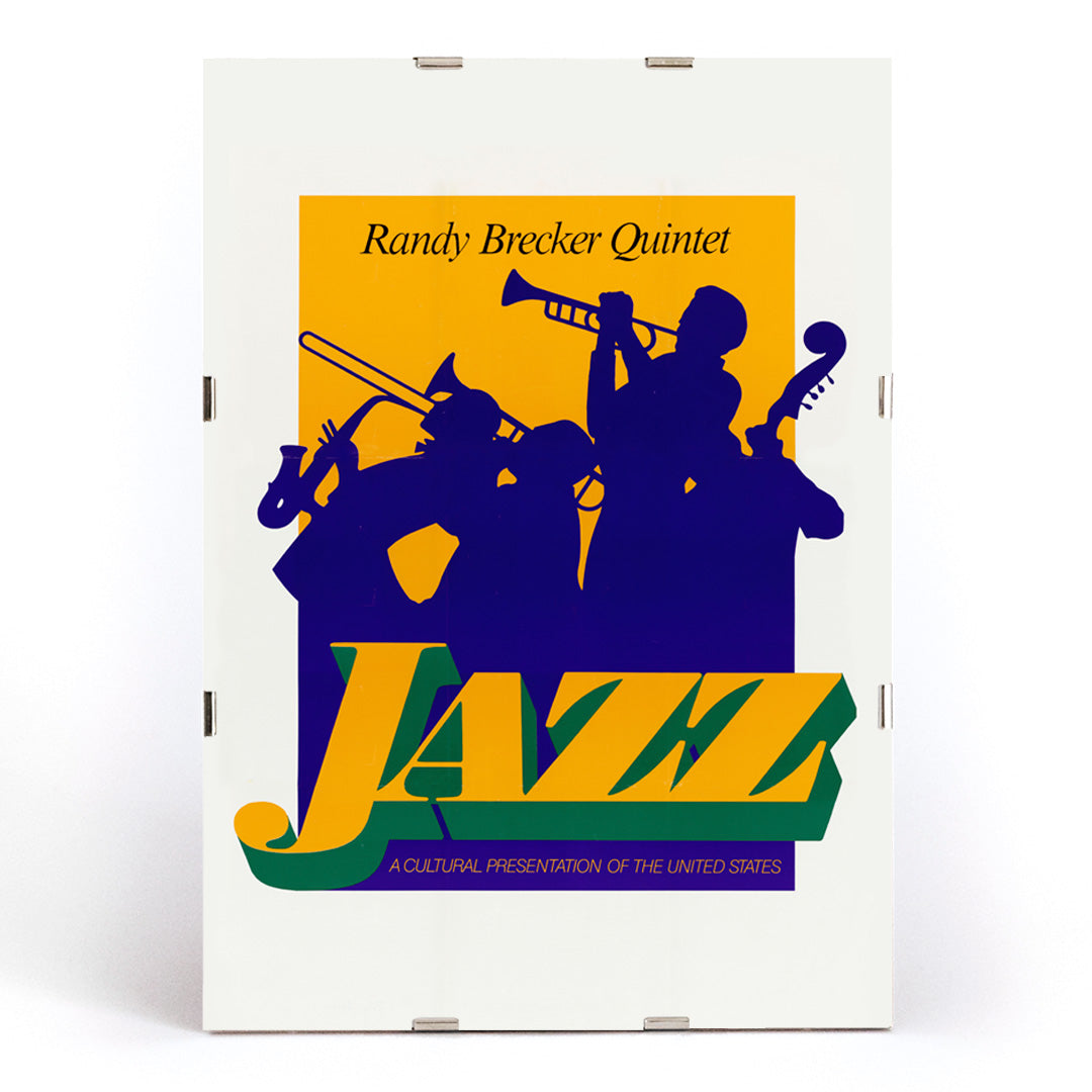 , framed and displayed in modern living room decor