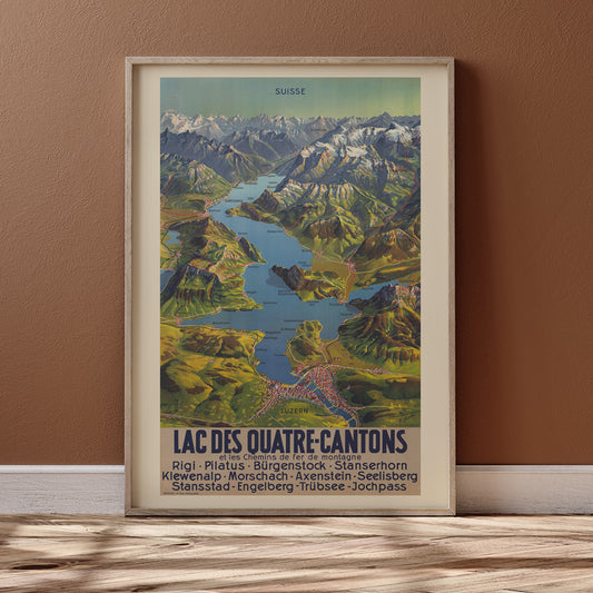 , framed and displayed in home decor