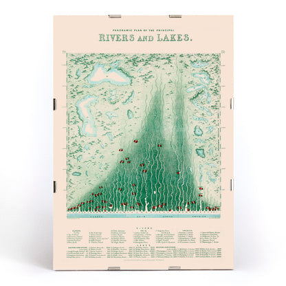 , framed and displayed in modern living room decor