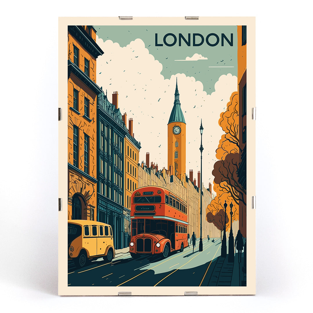 , framed and displayed in modern living room decor