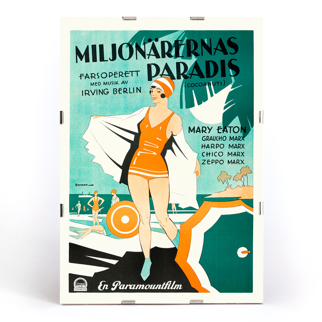 , framed and displayed in modern living room decor