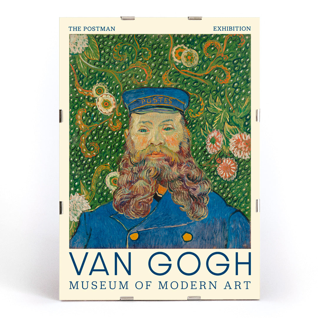 , framed and displayed in modern living room decor