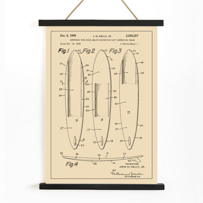 , with wooden magnetic frame on white background