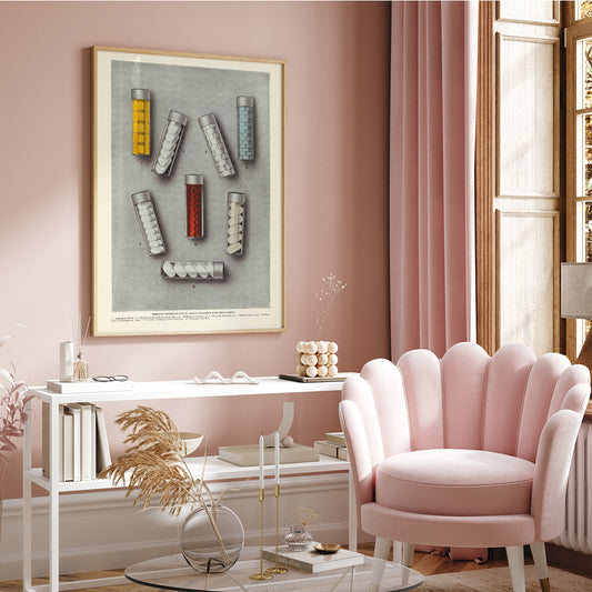 , framed and displayed in home decor